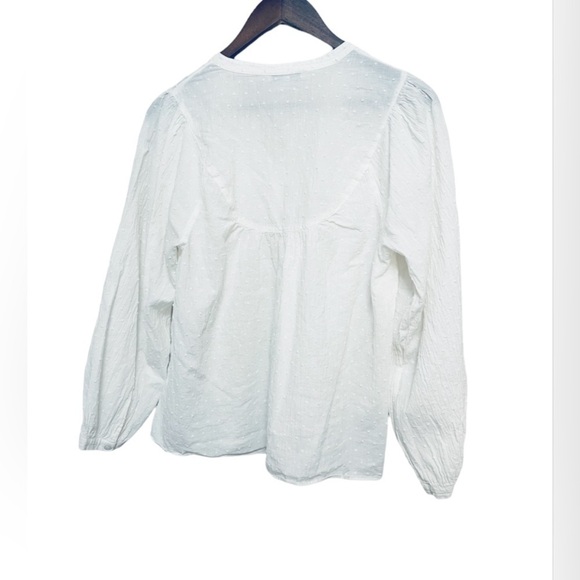 Madewell Swiss Dot Peasant Top - Picture 5 of 7